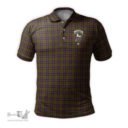 Scottish Cochrane Modern Tartan Mens Polo Shirt with Family Crest Scottish Polo Shirt Scottish Plaid Tartan Plaid - ScotsTee - scotstee.com
