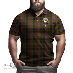 Scottish Cochrane Modern Tartan Mens Polo Shirt with Family Crest Scottish Polo Shirt Scottish Plaid Tartan Plaid - ScotsTee - scotstee.com