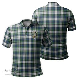 Scottish Gordon Dress Ancient Tartan Mens Polo Shirt with Family Crest Scottish Polo Shirt Scottish Plaid Tartan Plaid - ScotsTee - scotstee.com