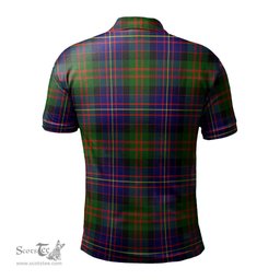 Scottish Chalmers Modern Tartan Mens Polo Shirt with Family Crest Scottish Polo Shirt Scottish Plaid Tartan Plaid - ScotsTee - scotstee.com
