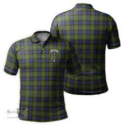 Scottish Ferguson Modern Tartan Mens Polo Shirt with Family Crest Scottish Polo Shirt Scottish Plaid Tartan Plaid - ScotsTee - scotstee.com