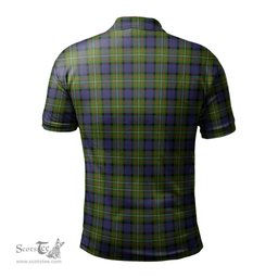 Scottish Ferguson Modern Tartan Mens Polo Shirt with Family Crest Scottish Polo Shirt Scottish Plaid Tartan Plaid - ScotsTee - scotstee.com