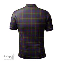 Scottish Durie Tartan Mens Polo Shirt with Family Crest Scottish Polo Shirt Scottish Plaid Tartan Plaid - ScotsTee - scotstee.com