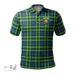 Scottish Campbell of Breadalbane Ancient Tartan Mens Polo Shirt with Family Crest Scottish Polo Shirt Scottish Plaid Tartan Plaid - ScotsTee - scotstee.com