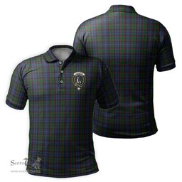 Scottish Fletcher Tartan Mens Polo Shirt with Family Crest Scottish Polo Shirt Scottish Plaid Tartan Plaid - ScotsTee - scotstee.com