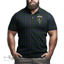 Scottish Fletcher Tartan Mens Polo Shirt with Family Crest Scottish Polo Shirt Scottish Plaid Tartan Plaid - ScotsTee - scotstee.com
