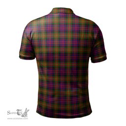 Scottish Carnegie Modern Tartan Mens Polo Shirt with Family Crest Scottish Polo Shirt Scottish Plaid Tartan Plaid - ScotsTee - scotstee.com