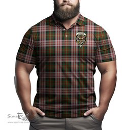 Scottish Carnegie Dress Tartan Mens Polo Shirt with Family Crest Scottish Polo Shirt Scottish Plaid Tartan Plaid - ScotsTee - scotstee.com