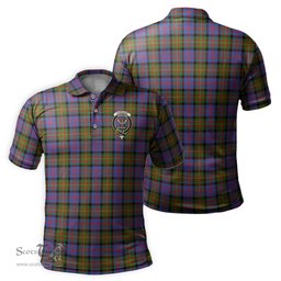 Scottish Carnegie Ancient Tartan Mens Polo Shirt with Family Crest Scottish Polo Shirt Scottish Plaid Tartan Plaid - ScotsTee - scotstee.com