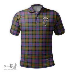 Scottish Carnegie Ancient Tartan Mens Polo Shirt with Family Crest Scottish Polo Shirt Scottish Plaid Tartan Plaid - ScotsTee - scotstee.com