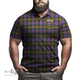 Scottish Carnegie Ancient Tartan Mens Polo Shirt with Family Crest Scottish Polo Shirt Scottish Plaid Tartan Plaid - ScotsTee - scotstee.com