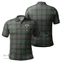 Scottish Craig Tartan Mens Polo Shirt with Family Crest Scottish Polo Shirt Scottish Plaid Tartan Plaid - ScotsTee - scotstee.com
