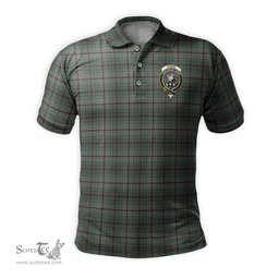 Scottish Craig Tartan Mens Polo Shirt with Family Crest Scottish Polo Shirt Scottish Plaid Tartan Plaid - ScotsTee - scotstee.com