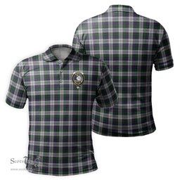 Scottish Campbell of Cawdor Dress Tartan Mens Polo Shirt with Family Crest Scottish Polo Shirt Scottish Plaid Tartan Plaid - ScotsTee - scotstee.com