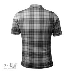 Scottish Glendinning Tartan Mens Polo Shirt with Family Crest Scottish Polo Shirt Scottish Plaid Tartan Plaid - ScotsTee - scotstee.com