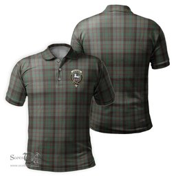 Scottish Cochrane Hunting Tartan Mens Polo Shirt with Family Crest Scottish Polo Shirt Scottish Plaid Tartan Plaid - ScotsTee - scotstee.com
