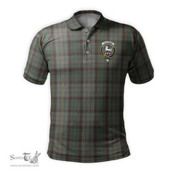 Scottish Cochrane Hunting Tartan Mens Polo Shirt with Family Crest Scottish Polo Shirt Scottish Plaid Tartan Plaid - ScotsTee - scotstee.com