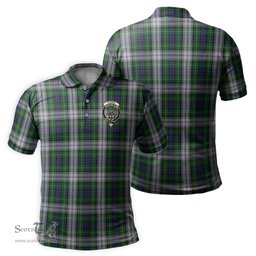 Scottish Forbes Dress Tartan Mens Polo Shirt with Family Crest Scottish Polo Shirt Scottish Plaid Tartan Plaid - ScotsTee - scotstee.com