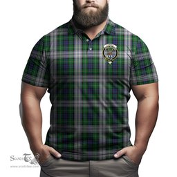 Scottish Forbes Dress Tartan Mens Polo Shirt with Family Crest Scottish Polo Shirt Scottish Plaid Tartan Plaid - ScotsTee - scotstee.com