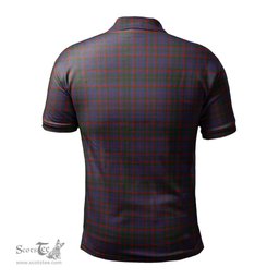 Scottish Cumming Tartan Mens Polo Shirt with Family Crest Scottish Polo Shirt Scottish Plaid Tartan Plaid - ScotsTee - scotstee.com