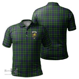 Scottish Campbell of Breadalbane Tartan Mens Polo Shirt with Family Crest Scottish Polo Shirt Scottish Plaid Tartan Plaid - ScotsTee - scotstee.com