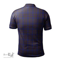 Scottish Elliot Tartan Mens Polo Shirt with Family Crest Scottish Polo Shirt Scottish Plaid Tartan Plaid - ScotsTee - scotstee.com