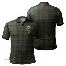 Scottish Cochrane Tartan Mens Polo Shirt with Family Crest Scottish Polo Shirt Scottish Plaid Tartan Plaid - ScotsTee - scotstee.com