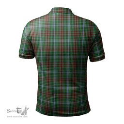Scottish Gayre Tartan Mens Polo Shirt with Family Crest Scottish Polo Shirt Scottish Plaid Tartan Plaid - ScotsTee - scotstee.com