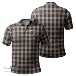 Scottish Fraser Dress Tartan Mens Polo Shirt with Family Crest Scottish Polo Shirt Scottish Plaid Tartan Plaid - ScotsTee - scotstee.com