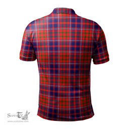 Scottish Cameron of Lochiel Modern Tartan Mens Polo Shirt with Family Crest Scottish Polo Shirt Scottish Plaid Tartan Plaid - ScotsTee - scotstee.com