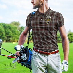 Scottish Douglas Ancient Dress Tartan Mens Polo Shirt with Family Crest Scottish Polo Shirt Scottish Plaid Tartan Plaid - ScotsTee - scotstee.com