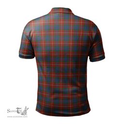 Scottish Fraser Ancient Tartan Mens Polo Shirt with Family Crest Scottish Polo Shirt Scottish Plaid Tartan Plaid - ScotsTee - scotstee.com
