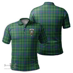 Scottish Duncan Ancient Tartan Mens Polo Shirt with Family Crest Scottish Polo Shirt Scottish Plaid Tartan Plaid - ScotsTee - scotstee.com