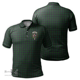 Scottish Elphinstone Tartan Mens Polo Shirt with Family Crest Scottish Polo Shirt Scottish Plaid Tartan Plaid - ScotsTee - scotstee.com