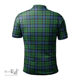 Scottish Forsyth Ancient Tartan Mens Polo Shirt with Family Crest Scottish Polo Shirt Scottish Plaid Tartan Plaid - ScotsTee - scotstee.com