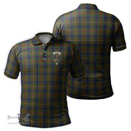 Scottish Fraser Hunting Tartan Mens Polo Shirt with Family Crest Scottish Polo Shirt Scottish Plaid Tartan Plaid - ScotsTee - scotstee.com
