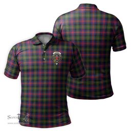 Scottish Logan Modern Tartan Mens Polo Shirt with Family Crest Scottish Polo Shirt Scottish Plaid Tartan Plaid - ScotsTee - scotstee.com