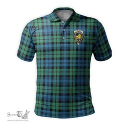 Scottish Campbell Ancient 01 Tartan Mens Polo Shirt with Family Crest Scottish Polo Shirt Scottish Plaid Tartan Plaid - ScotsTee - scotstee.com