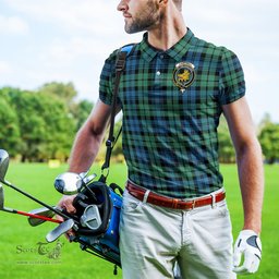Scottish Campbell Ancient 01 Tartan Mens Polo Shirt with Family Crest Scottish Polo Shirt Scottish Plaid Tartan Plaid - ScotsTee - scotstee.com