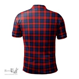 Scottish MacLachlan Modern Tartan Mens Polo Shirt with Family Crest Scottish Polo Shirt Scottish Plaid Tartan Plaid - ScotsTee - scotstee.com