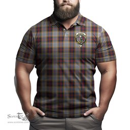 Scottish MacInnes Ancient Hunting Tartan Mens Polo Shirt with Family Crest Scottish Polo Shirt Scottish Plaid Tartan Plaid - ScotsTee - scotstee.com