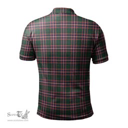 Scottish MacFarlane Hunting Modern Tartan Mens Polo Shirt with Family Crest Scottish Polo Shirt Scottish Plaid Tartan Plaid - ScotsTee - scotstee.com