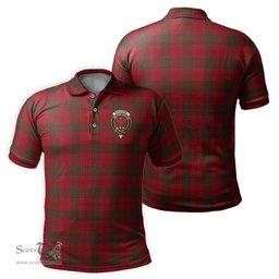 Scottish MacDonell of Keppoch Tartan Mens Polo Shirt with Family Crest Scottish Polo Shirt Scottish Plaid Tartan Plaid - ScotsTee - scotstee.com