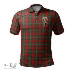 Scottish MacGregor Tartan Mens Polo Shirt with Family Crest Scottish Polo Shirt Scottish Plaid Tartan Plaid - ScotsTee - scotstee.com