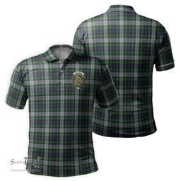 Scottish MacKenzie Dress Tartan Mens Polo Shirt with Family Crest Scottish Polo Shirt Scottish Plaid Tartan Plaid - ScotsTee - scotstee.com