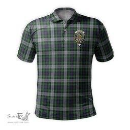 Scottish MacKenzie Dress Tartan Mens Polo Shirt with Family Crest Scottish Polo Shirt Scottish Plaid Tartan Plaid - ScotsTee - scotstee.com