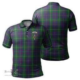 Scottish MacIntyre Inglis Tartan Mens Polo Shirt with Family Crest Scottish Polo Shirt Scottish Plaid Tartan Plaid - ScotsTee - scotstee.com