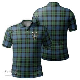 Scottish MacKay Ancient Tartan Mens Polo Shirt with Family Crest Scottish Polo Shirt Scottish Plaid Tartan Plaid - ScotsTee - scotstee.com