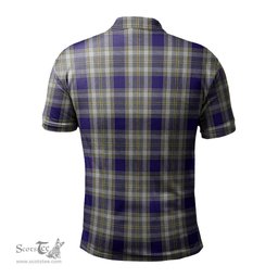 Scottish Livingston Dress Tartan Mens Polo Shirt with Family Crest Scottish Polo Shirt Scottish Plaid Tartan Plaid - ScotsTee - scotstee.com