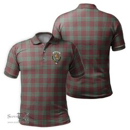 Scottish MacGregor Hunting Ancient Tartan Mens Polo Shirt with Family Crest Scottish Polo Shirt Scottish Plaid Tartan Plaid - ScotsTee - scotstee.com